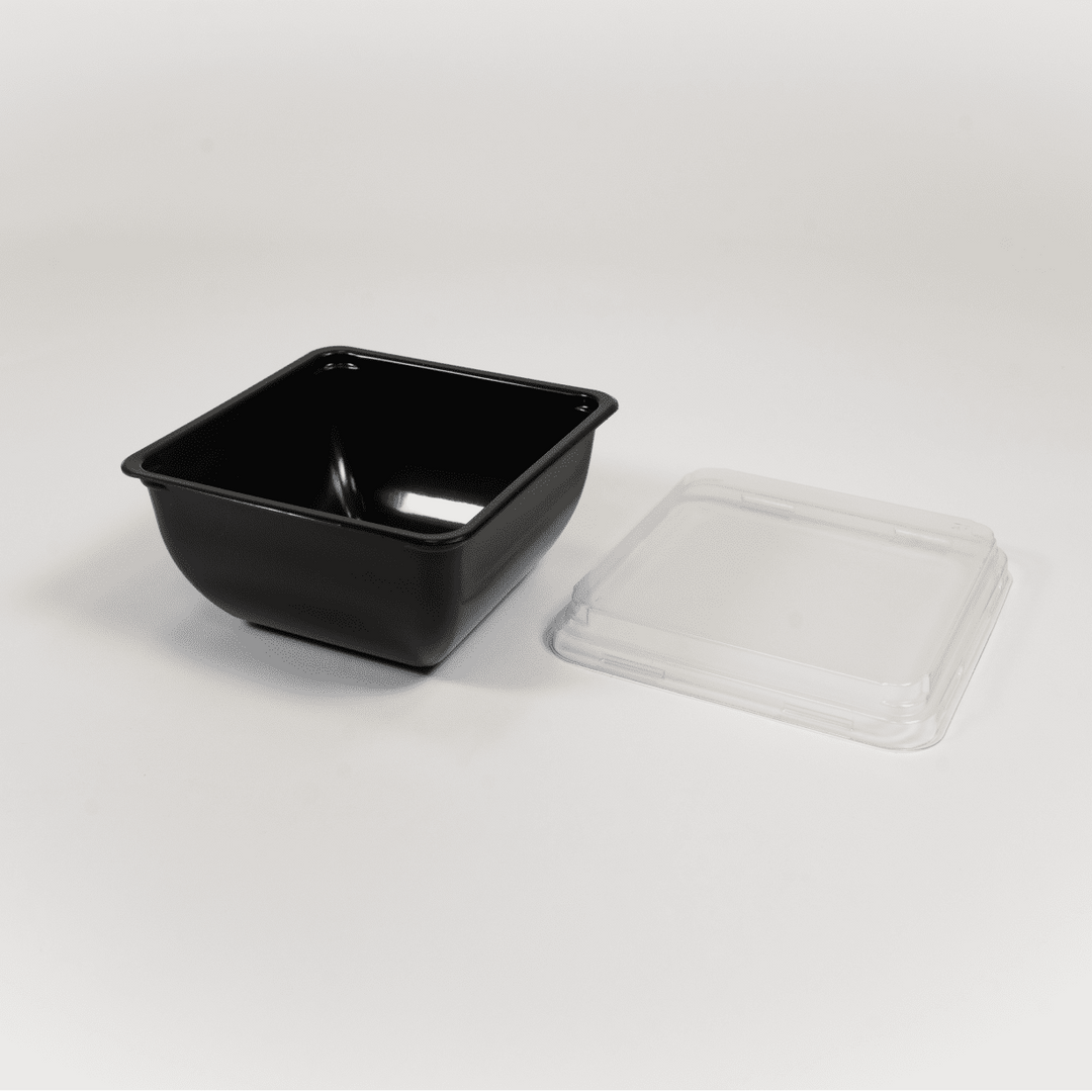 Bol plastique noir micro-ondable - Le Bon Emballage