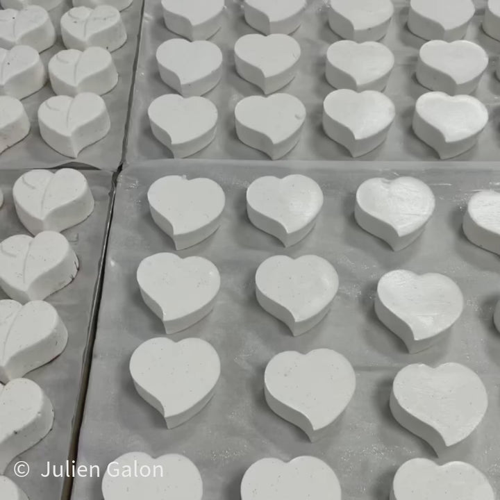 Individual dessert tray - 6 Mini-Heart molds